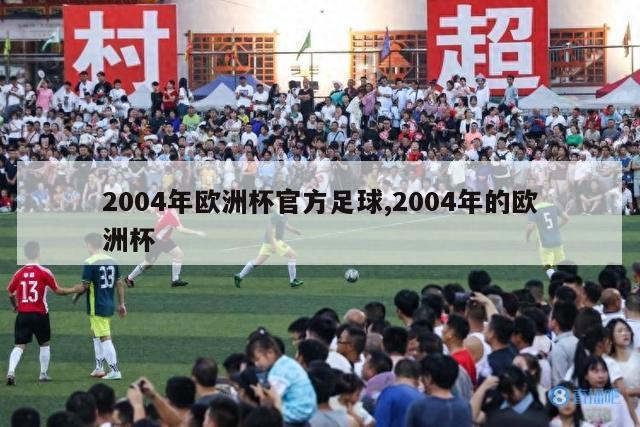 2004年欧洲杯官方足球,2004年的欧洲杯