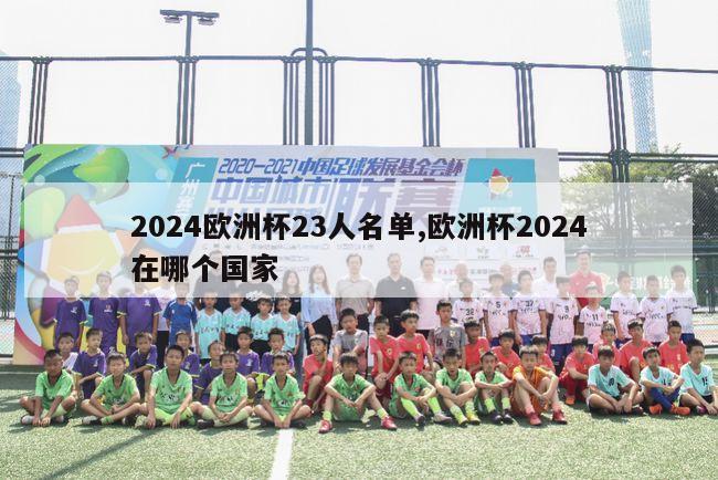 2024欧洲杯23人名单,欧洲杯2024在哪个国家